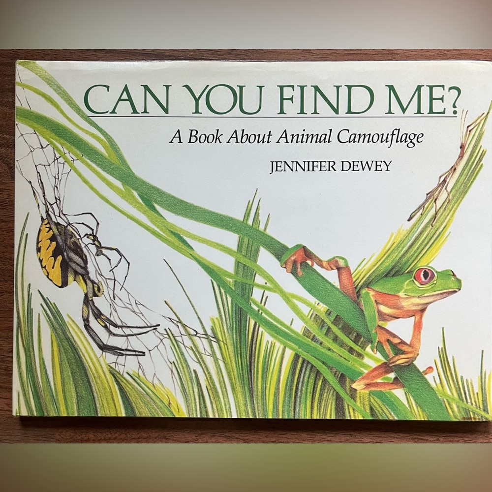 Can You Find Me? :A Book about Animal Camouflage Jennifer Dewey Vintage 1989